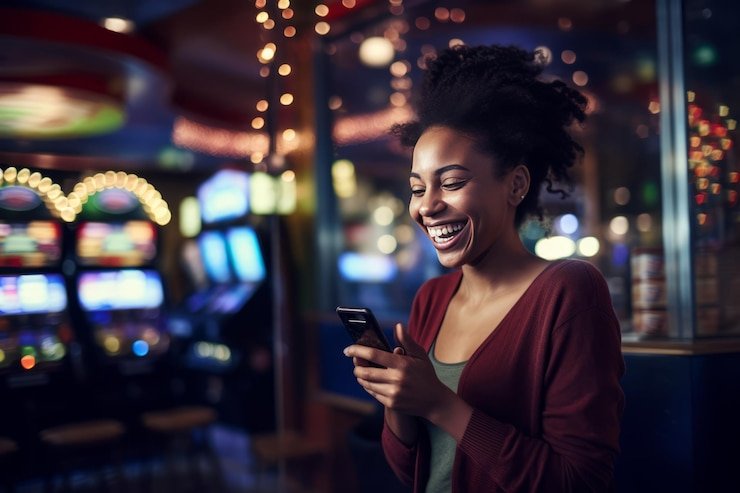 Suasana meja casino live dengan dealer profesional yang sedang mengatur permainan seru
